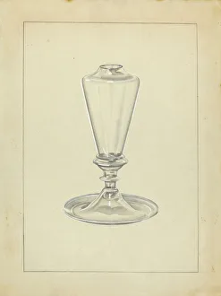 Sperm Oil Lamp, c. 1940. Creator: John Dana