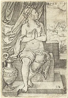 Master I Prints: Spes (Hope). Creator: Master I. B