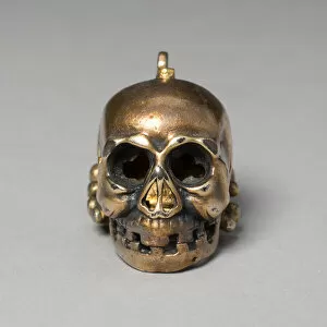 Skull Gallery: Spice Box Shaped as a Skull, Germany, 17th century. Creator: Unknown