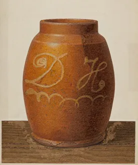 Storage Jar Prints: Spice Jar, c. 1937. Creator: John Matulis