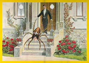 Illusion Gallery: Spider-Woman (Poster), 1922. Artist: Anonymous