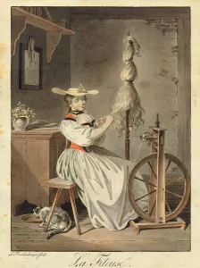 Spinner Prints: The Spinner, 1793. Creator: Freudenberger, Sigmund (1745-1801)