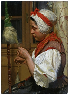 Spinning Prints: Spinner, 1904-1910. Creator: Jozef Hanula