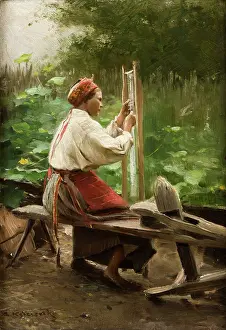 Spinner Prints: Spinner, c1900. Creator: Apolonusz Kedzierski