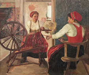 Spinner Prints: The Spinners, c1900s. Creator: Lilly Segerdahl