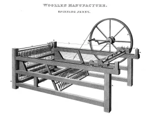 Mechanisation Prints: Spinning Jenny, 1820