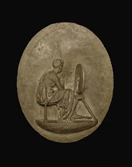 Spinning, Modeled 1882-83, cast c. 1886. Creator: Thomas Eakins
