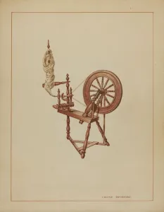 Rothkrantz Lorenz Prints: Spinning Wheel, 1935 / 1942. Creator: Lorenz Rothkrantz