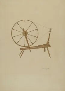 Device Prints: Spinning Wheel, c. 1941. Creator: George V. Vezolles