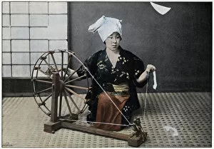 Spinning Wheel, c1890. Artist: Charles Gillot