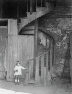 Spiral Staircase Prints: Spiral stairway, New Orleans, between 1920 and 1926. Creator: Arnold Genthe