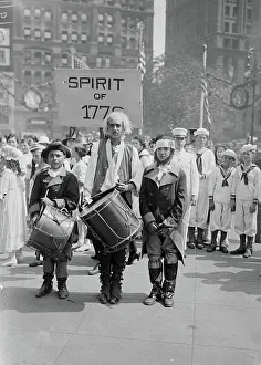 1776 Prints: Spirit of 76 [parade], 1917. Creator: Bain News Service