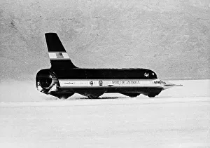 Record Breaker Prints: Spirit of America Sonic I breaking the Land Speed Record