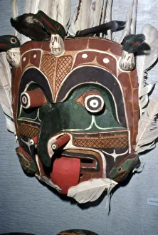 Pacific North West Prints: Spirit of the Earthquake, Nootka Mask, Pacific Norwest Coast American Indian