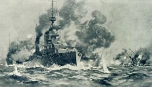Battleship Gallery: The Spirit of Our Old Navy Yet Llives - The Drake Touch in the North Sea, 1915