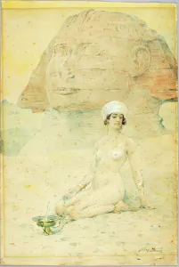 Smithsonian American Art Museum Collection: Spirit of the Sphinx, late 19th-early 20th century. Creator: Henry Bacon