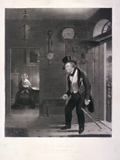 Late Prints: The Spirit. Thou comest in such a questionable Shape, 1845. Artist: James Scott