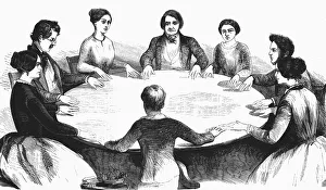 Spiritualism Prints: Spiritualist meeting in Leipzig, Germany, 1893