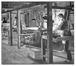 Spitalfields Gallery: Spitalfields silk weavers, 1893