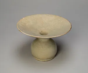 Glazed Stoneware Prints: Spittoon (Zhadou), Tang dynasty (618-907), 9th century. Creator: Unknown