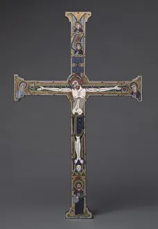 Stippled Prints: The Spitzer Cross, c. 1190. Creator: Master of the Royal Plantagenet Workshop (French)