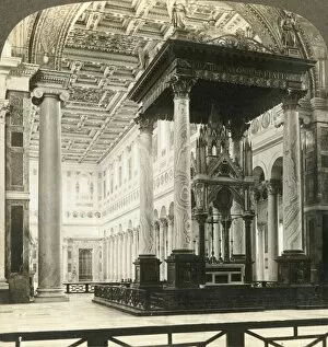 Burial Site Collection: Splendid altar of St. Pauls - outside the walls, Rome, c1909. Creator: Unknown
