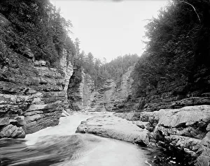 Motion Prints: Split Rock, near view, Ausable Chasm, N.Y. between 1900 and 1910. Creator: Unknown