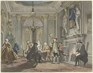 Chimneypiece Prints: Nobody spoke (Nemo Loquebatur), 1741-1820. Creator: Abraham Delfos