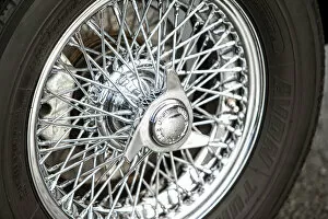 Spokes Collection: Spoked wheel of a 1965 Aston Martin DB5. Creator: Unknown