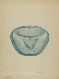 Glassworks Prints: Sponge Cup, c. 1936. Creator: John Dana