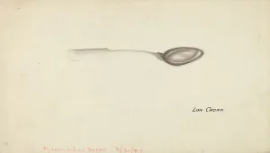 Cronk Lon Prints: Spoon, 1935/1942. Creator: Lon Cronk