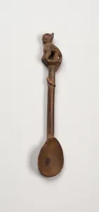 Inca Prints: Spoon with Long-Tailed Puma on Handle, Peru, A. D. 1450 / 1532. Creator: Unknown