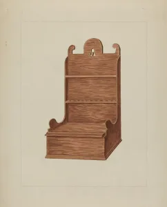 Jackson Frederick Prints: Spoon Rack, c. 1937. Creator: Frederick Jackson