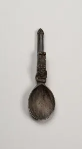 Inca Prints: Spoon with Reclining Figure on Handle, A. D. 1450 / 1532. Creator: Unknown
