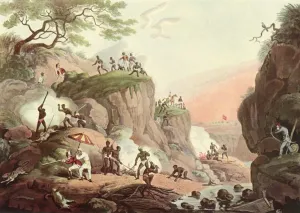 1st Earl Roberts Prints: Sport in India - Smoking Wolves from their Earths, c1808, (1901). Creator: Unknown