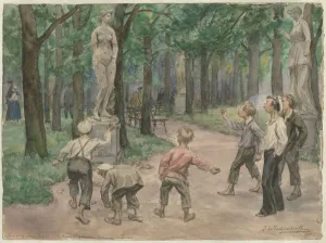 Petrograd Gallery: Sporting competition in the Imperial Gardens: Petrograd, July 1921 (from the series