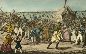 Sporting in France- Mr. Jorrocks beats the Baron for Speed, 1838. Artist: Henry Thomas Alken Sporting in France- Mr. Jorrocks beats the Baron for Speed, 1838. Artist: Henry Thomas Alken