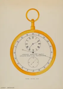 Numeral Prints: Sporting Watch, c. 1936. Creator: Harry G Aberdeen