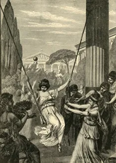 9th Century Bc Prints: Sports of Greek Girls, 1890. Creator: Unknown