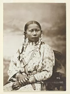 Gelatin Silver Print Gallery: Spotted Fawn, Cheyenne bride, 1879. Creator: Laton Alton Huffman