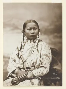 Bride Collection: Spotted Fawn, Cheyenne bride, 1879. Creator: Laton Alton Huffman