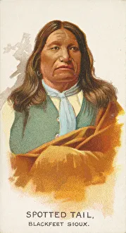 Spotted Tail, Blackfeet Sioux, from the American Indian Chiefs series (N2) for Allen &amp
