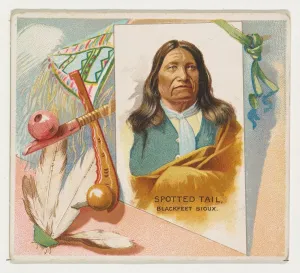 Spotted Tail, Blackfeet Sioux, from the American Indian Chiefs series (N36