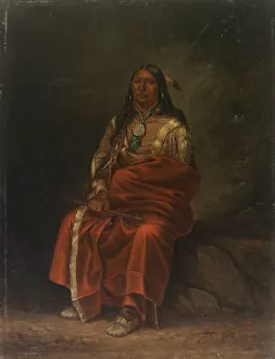 Lakota Gallery: Spotted Tail, ca. 1887. Creator: Antonio Zeno Shindler