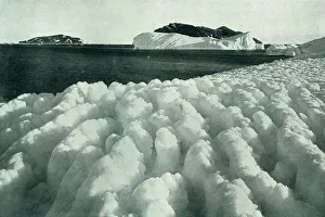 Spray Ridges of Ice After A Blizzard, c1910-1913, (1913). Artist: Herbert Ponting