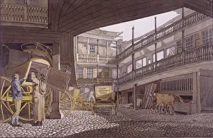 Robert Blemmell Prints: The Spread Eagle, Gracechurch Street, London, 1814. Artist: Robert Blemmell Schnebbelie