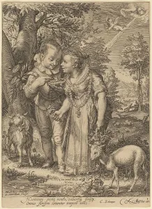 Animal Home Prints: Spring, 1601. Creator: Jan Saenredam