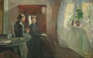 Tuberculosis Prints: Spring, 1889. Creator: Edvard Munch