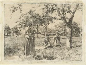 Lhermitte Leon Augustin Prints: Spring, c. 1880. Creator: Leon-Augustin Lhermitte