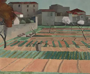 Ploughed Field Prints: Spring in Cagnes, 1932. Creator: Carl Wargh